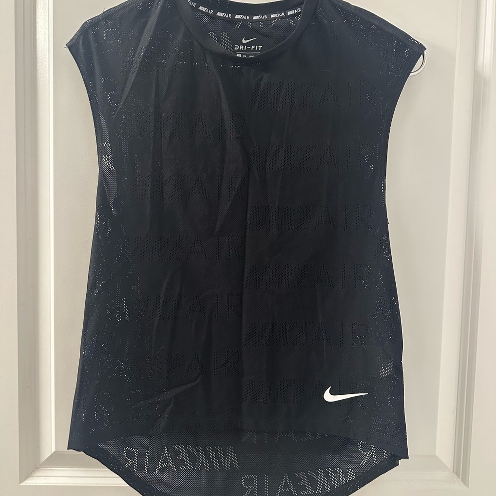 Nike Air‎ Dri-Fit Perforated Running Jersey | Black | XS